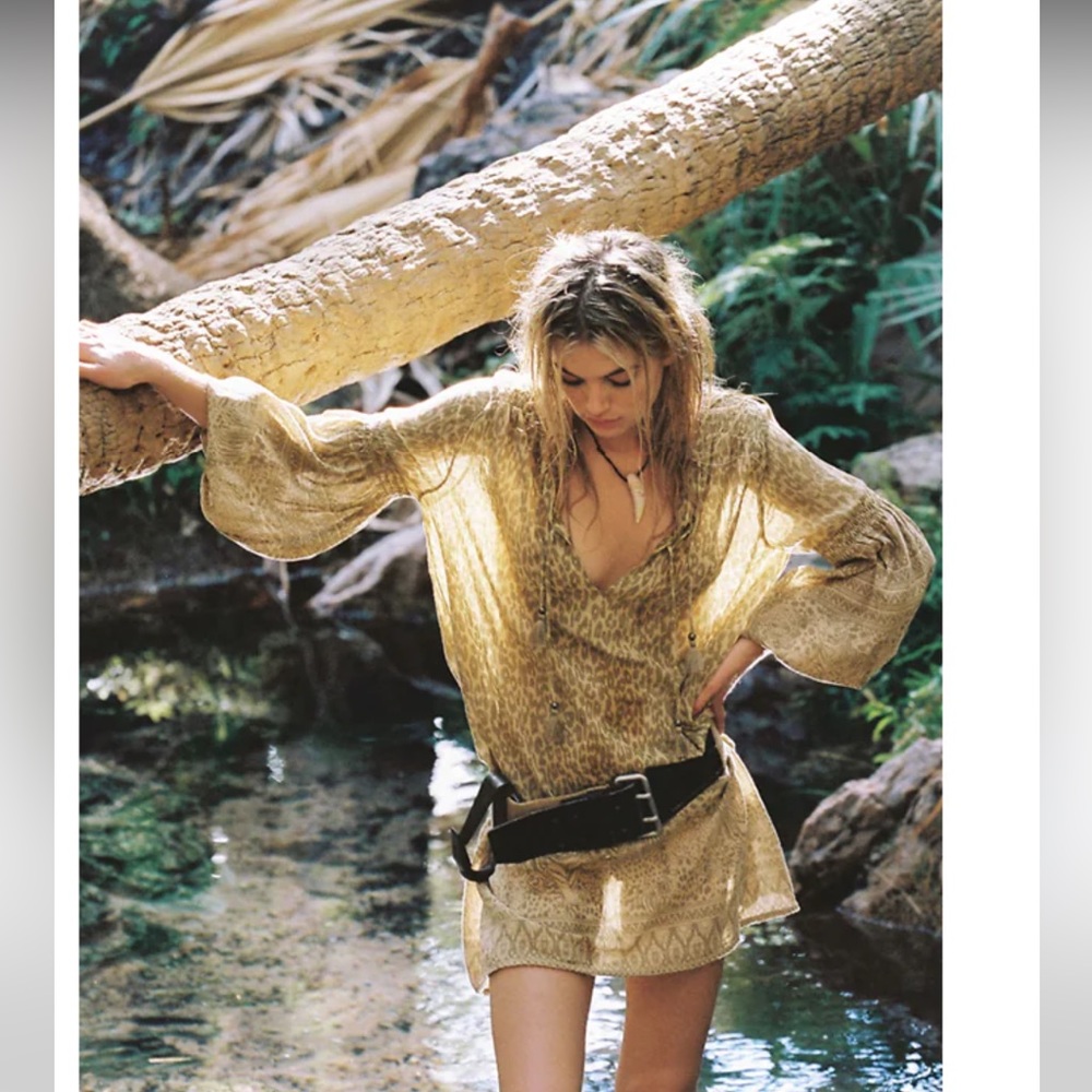 Spell & the Gypsy Collective Leopard Tunic Dress xs